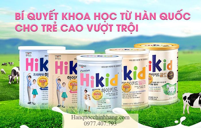 Sữa Hikid Dê Hàn Quốc 650g( cho trẻ từ 1-9 tuổi)
